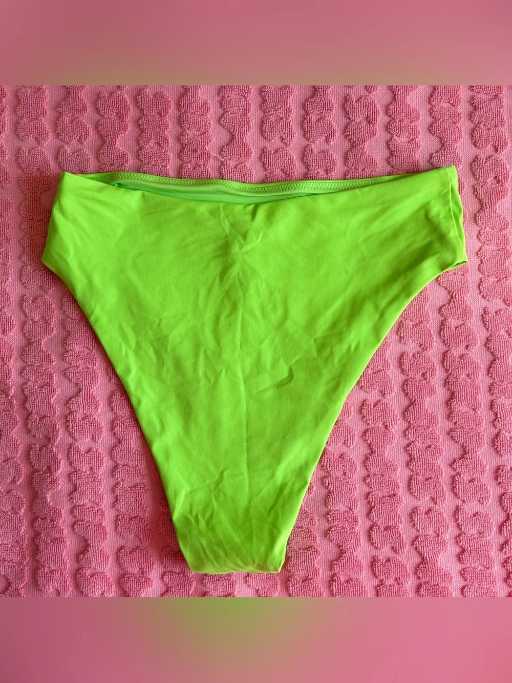 💚 SKIMS Recycled Swim Plunge Bikini Set | Neon Green | S | NWT